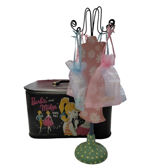 Barbie Open Toe Mule Shoes Vintage Hot Pink 1960s Heels Japan - Picture 7 of 7